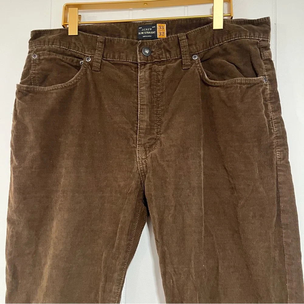 J. Crew Men's Corduroy Pants in Deep Brown